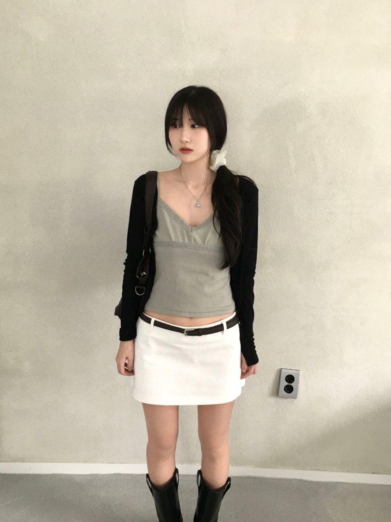 Vine Low-rise Mini Skirt (4 colors)
