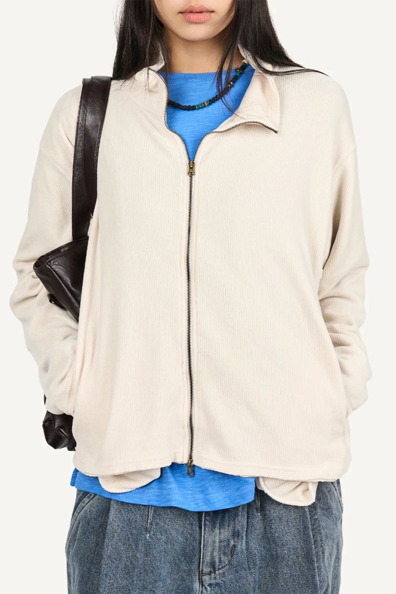 Soft Jersey Two-Way Zip-Up