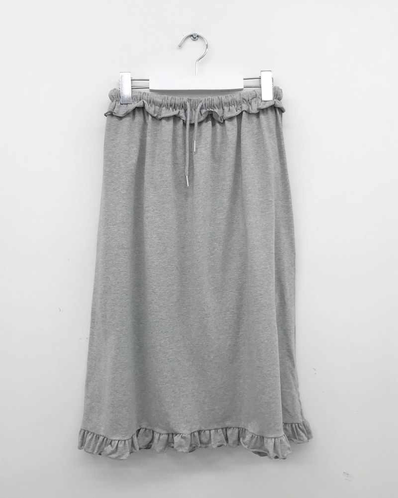 Sophie Frill Banding Long Skirt (4color)