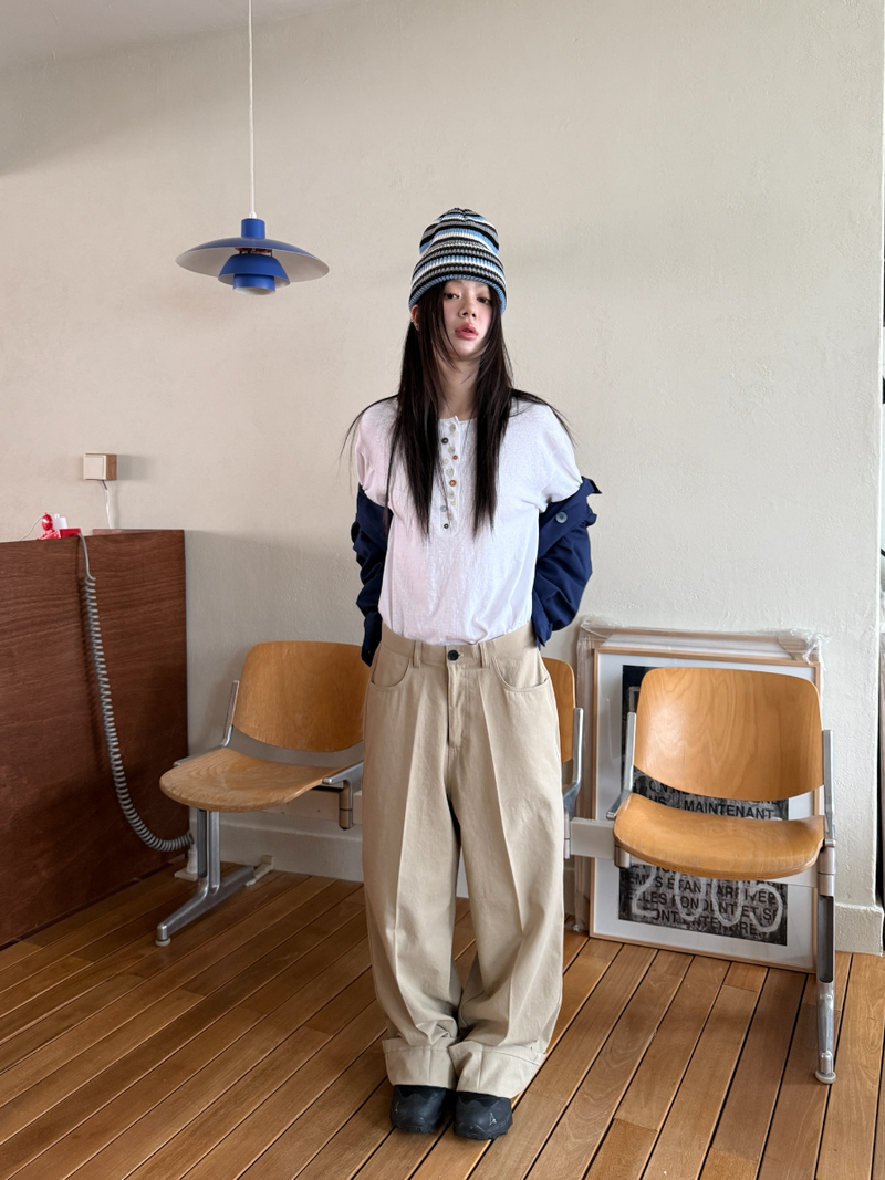 dot pocket pants