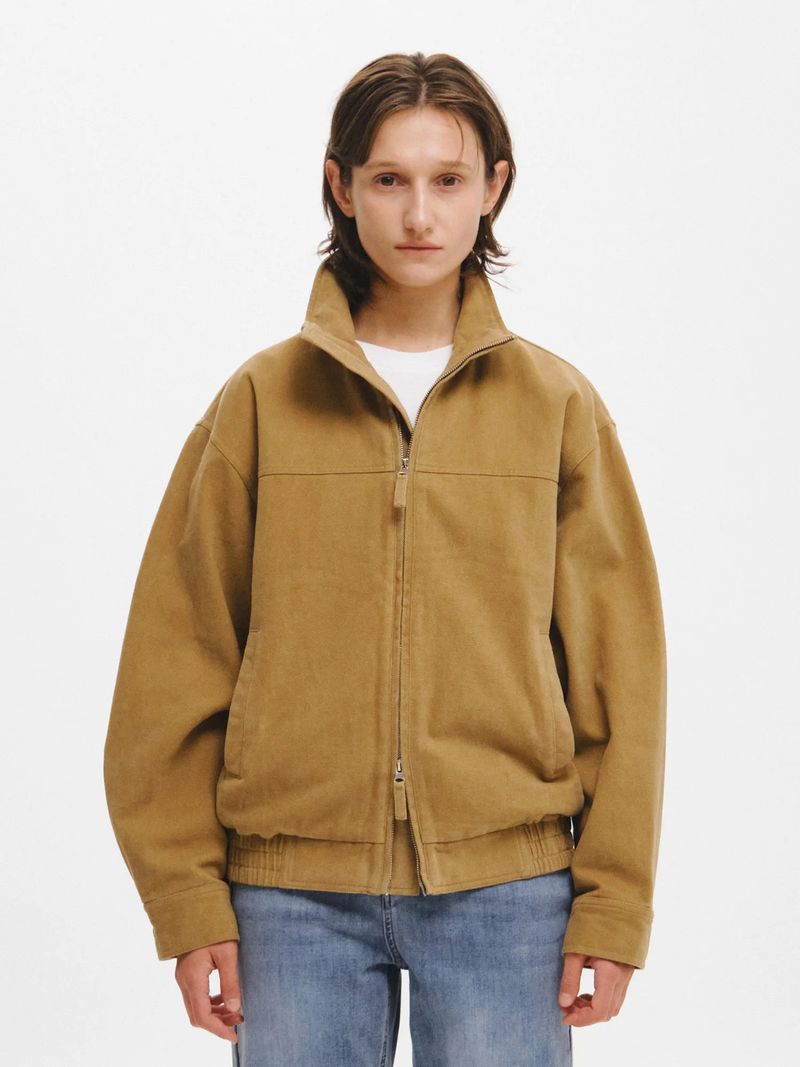 VINTAGE WASHED COTTON BLOUSON JUMPER