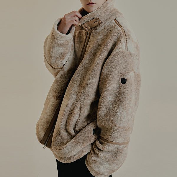 ROMANTIC CROWN(ロマンティッククラウン)の「MARBLING FLEECE JACKET(Jackets/Outerwear)」