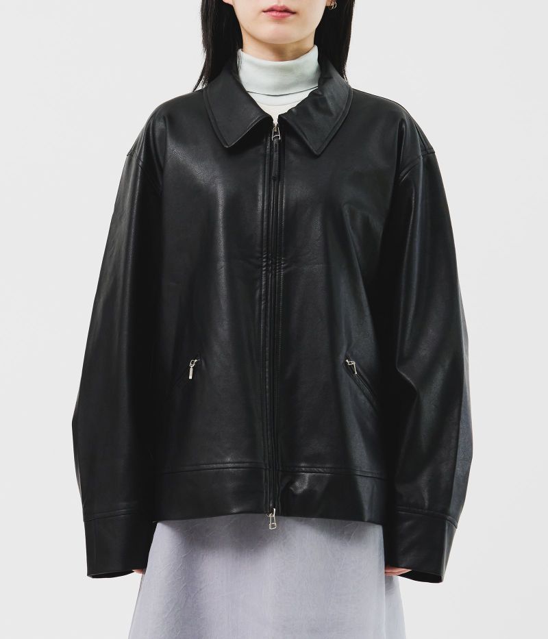 HIFIFNK（ハイファイファンク）の「Storm Leather Zip Jacket（Jackets/Outerwear）」