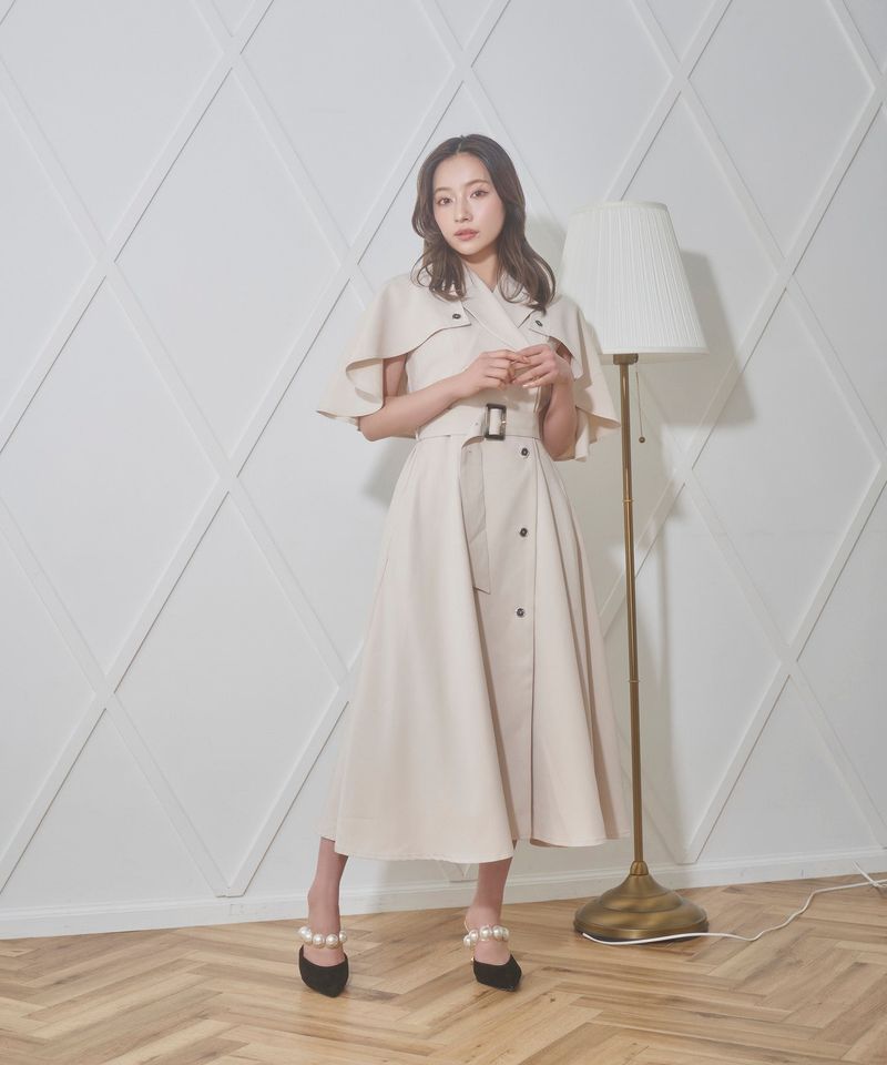ANDGEEBEE（アンジービー）の「2WAYケープワンピ（Dresses）」