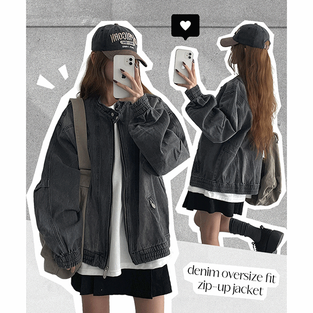hijjoo（ハイチュー）の「Nutty Snap Round Neck Washing Denim Jumper（Jackets/Outerwear）」