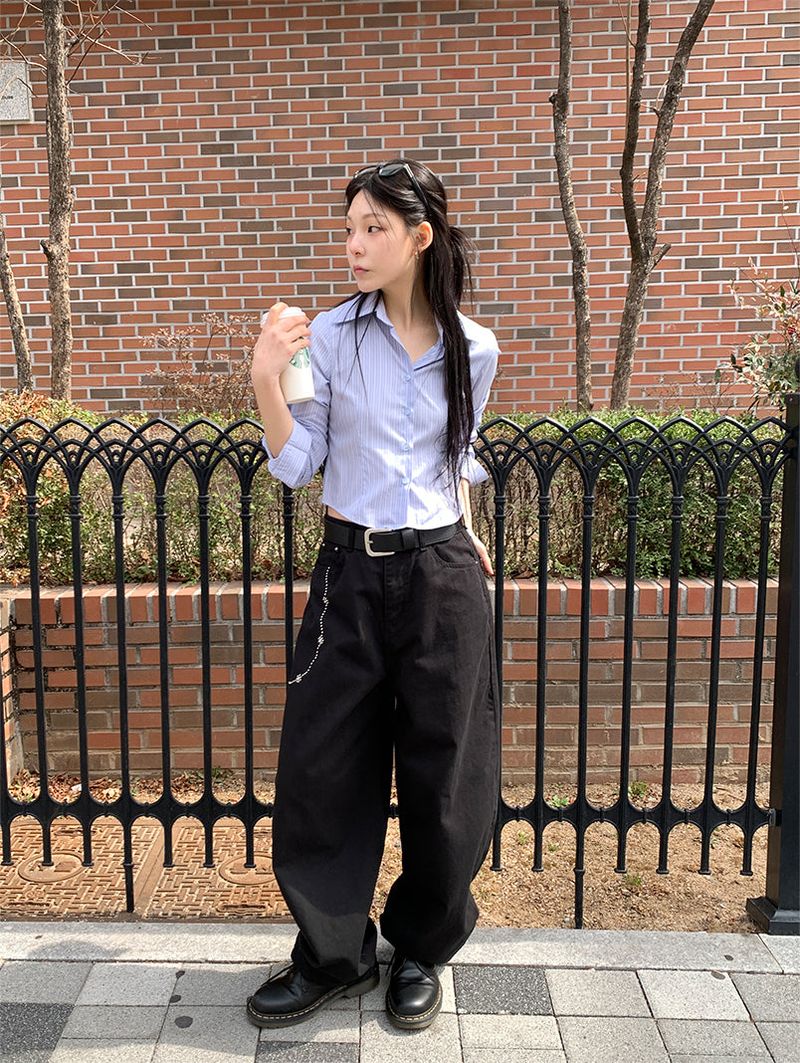 CHAINPIECE BALLOON PANTS