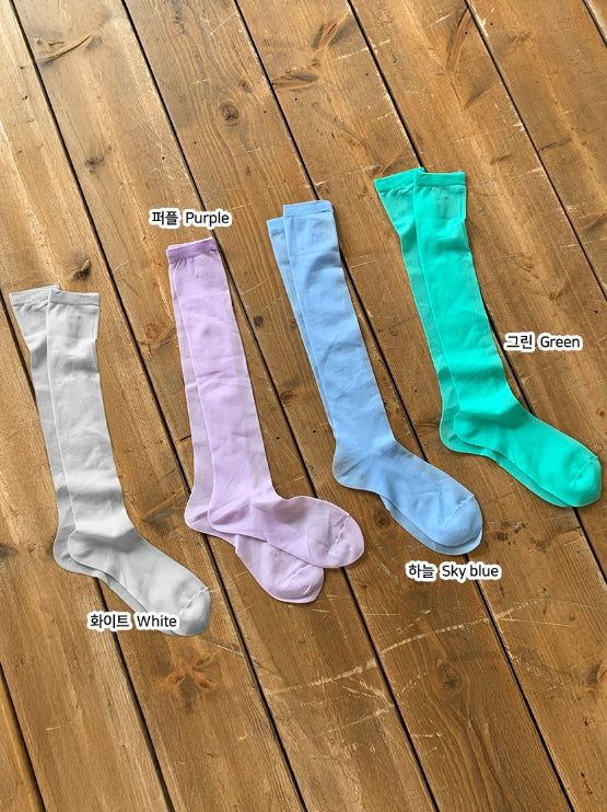 Mion See-through Color Socks