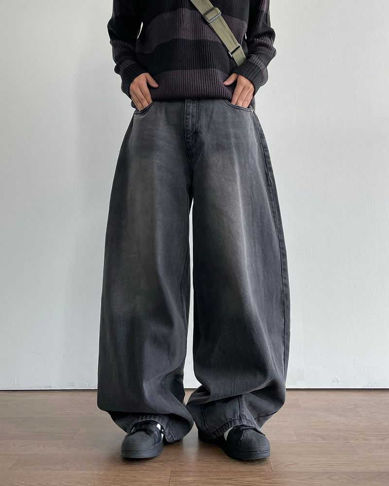 Dart Balloon Denim Pants 3C