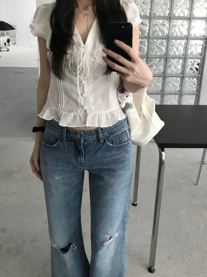 Kitten(キッテン)の「Pinter Lace Blouse (one color)(Tops)」