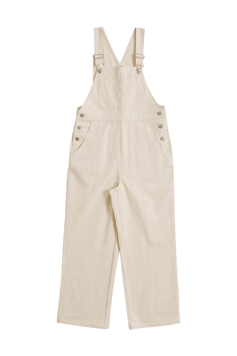 KOOKEESEE(クキシ)の「Kookeesee Slub cotton Overall (Natural ivory)(Pants)」