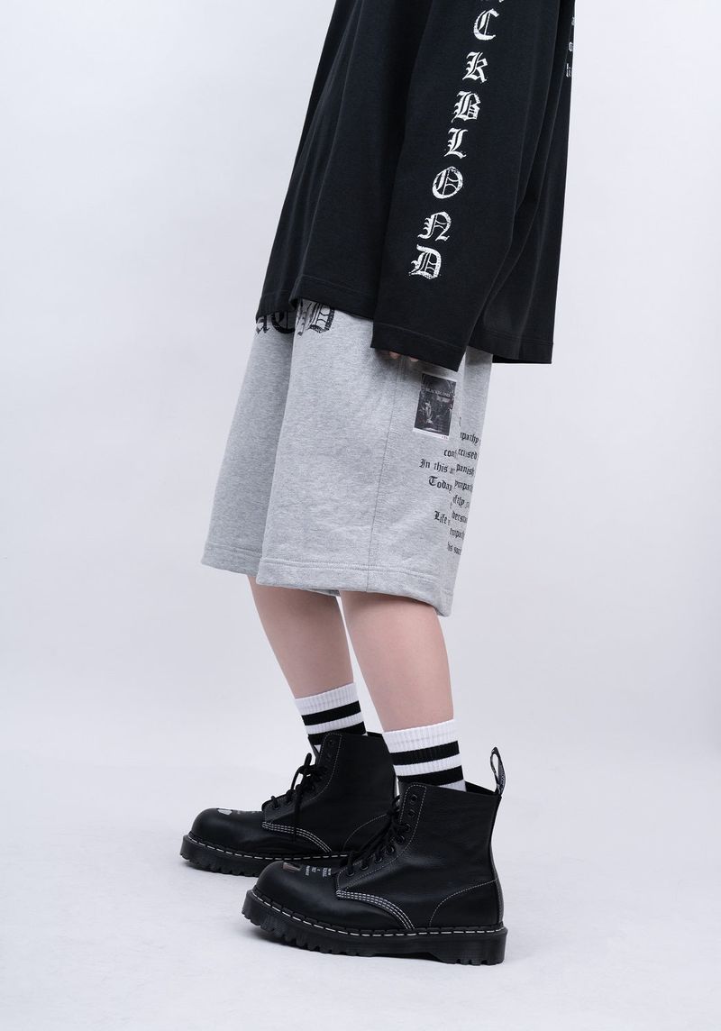 BBD Crushed Faith Sweatshorts (Gray)
