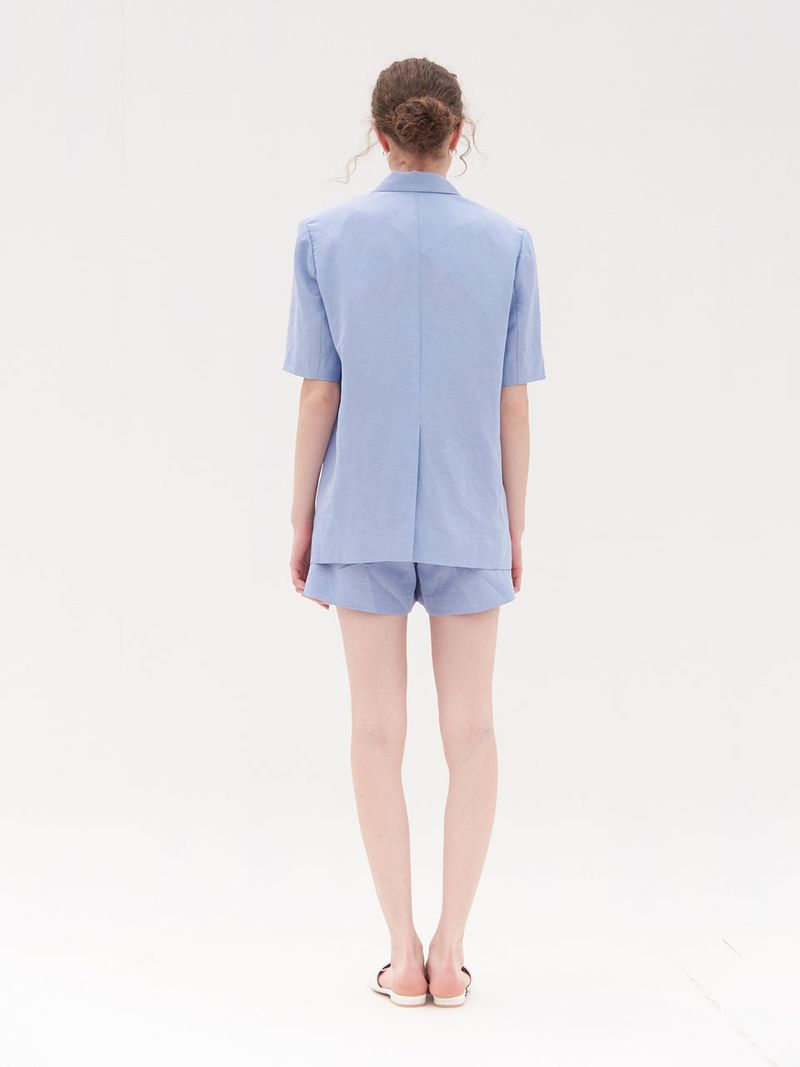 ANN TUCK DETAIL PANTS_PURPLE