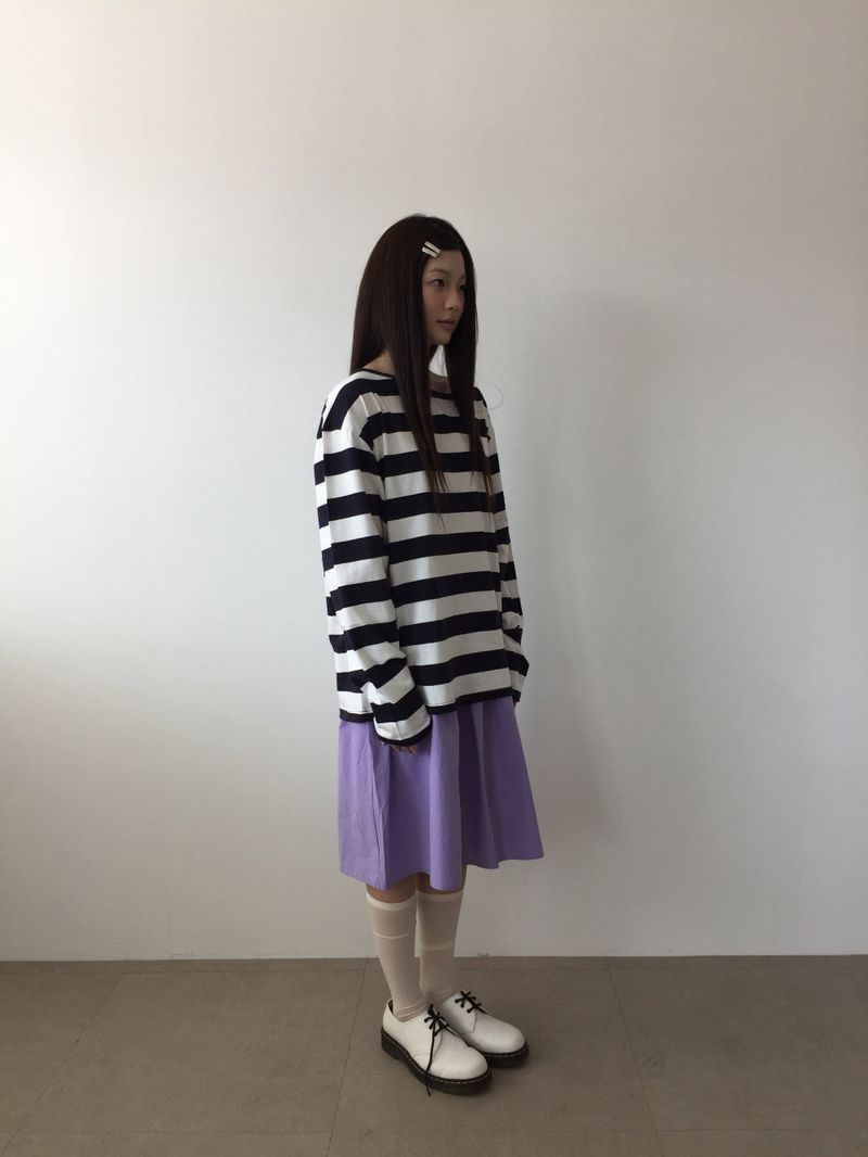 ペールブルームミディスカート (3color)