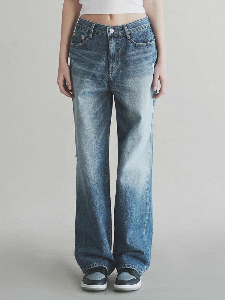 WAAR（ワル）の「W1000 WIDE DENIM PANTS_DEEP BLUE（Pants）」