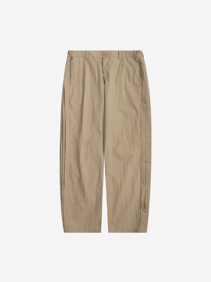 AUTHENTIC NYLON PINTUCK STRAIGHT PANTS (BEIGE)