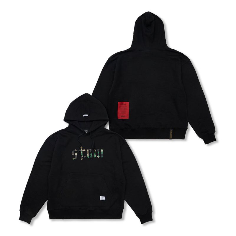 STIGMA(スティグマ)の「Camouflage STGM Oversized Hoodie Black / Melange(Tops)」
