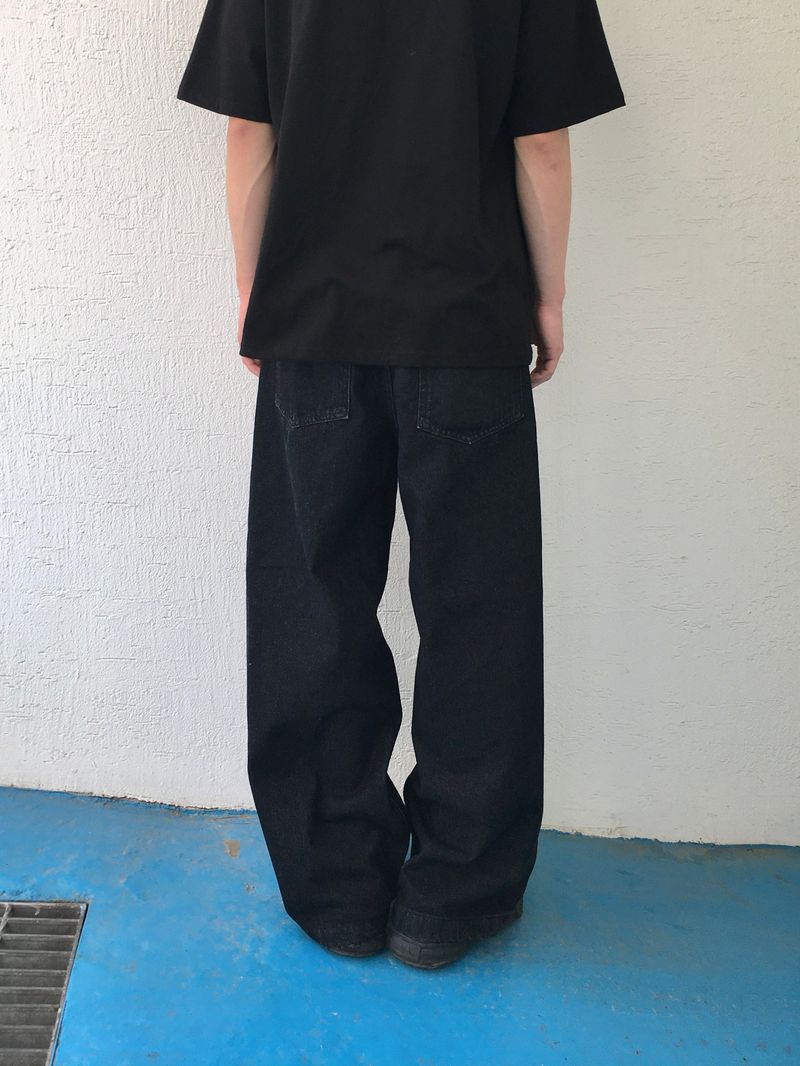 A-N Basic Wide Denim Pants 2C