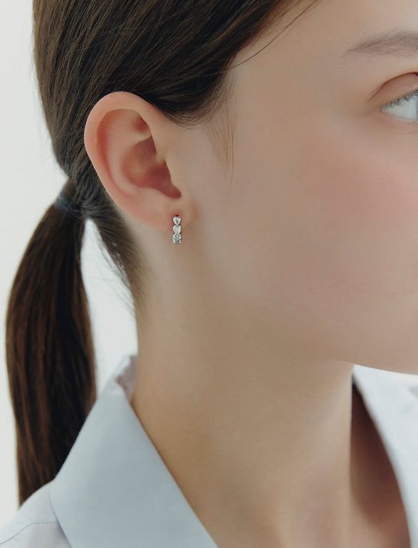 hyeres lor（イエール・ロール）の「26SS★ Essence (W) Heart Bubble One-Touch Earrings（Accessories）」