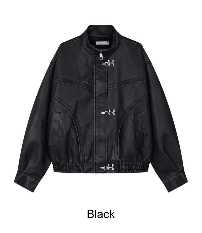 Tonyed Hook Washed Leather Jumper