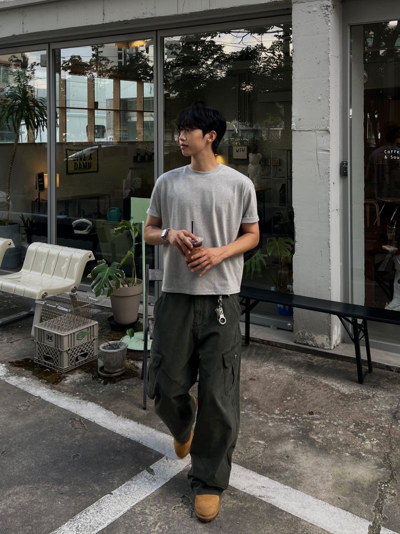 Pigment Diagonal Seam Cargo Pants (3 Colors)