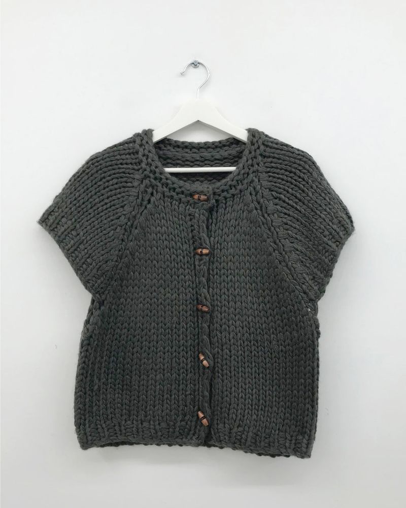 Grandma Hand-Knit Bolero (2color)
