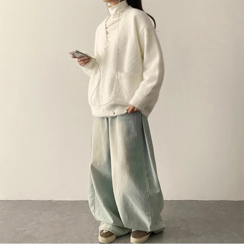Onp Pocket Angora Cardigan