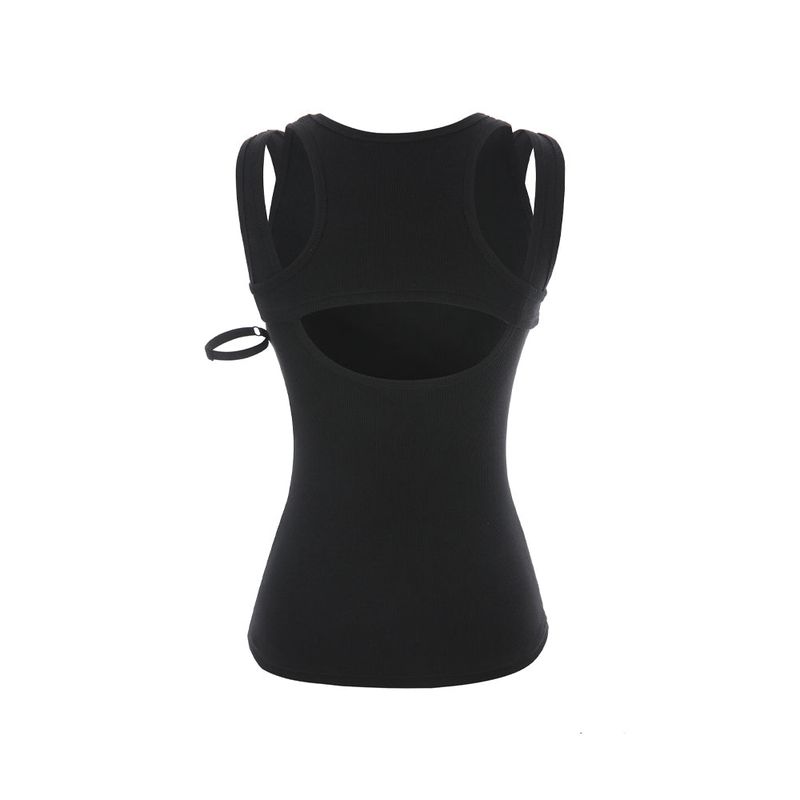 Overlap sleeveless 001