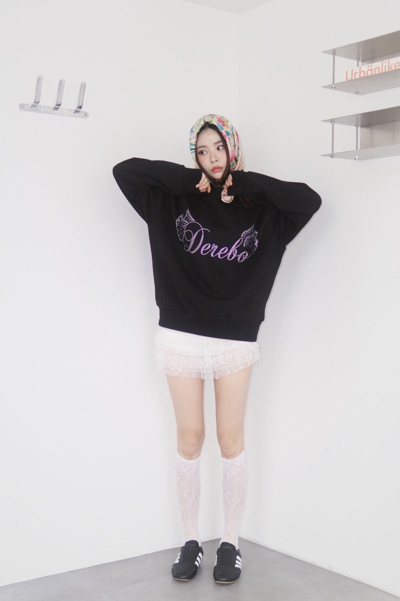 heart frill cancan mini skirt