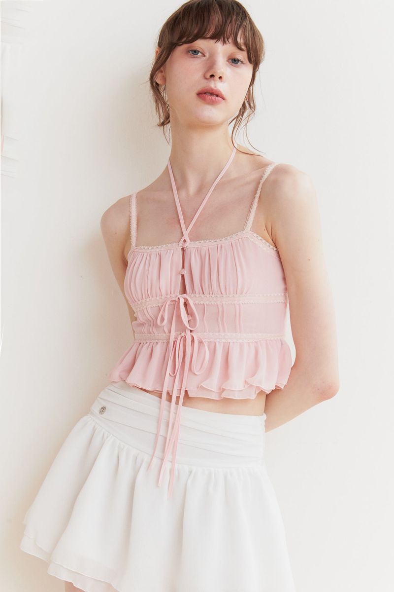 LILY MINI SKIRT white