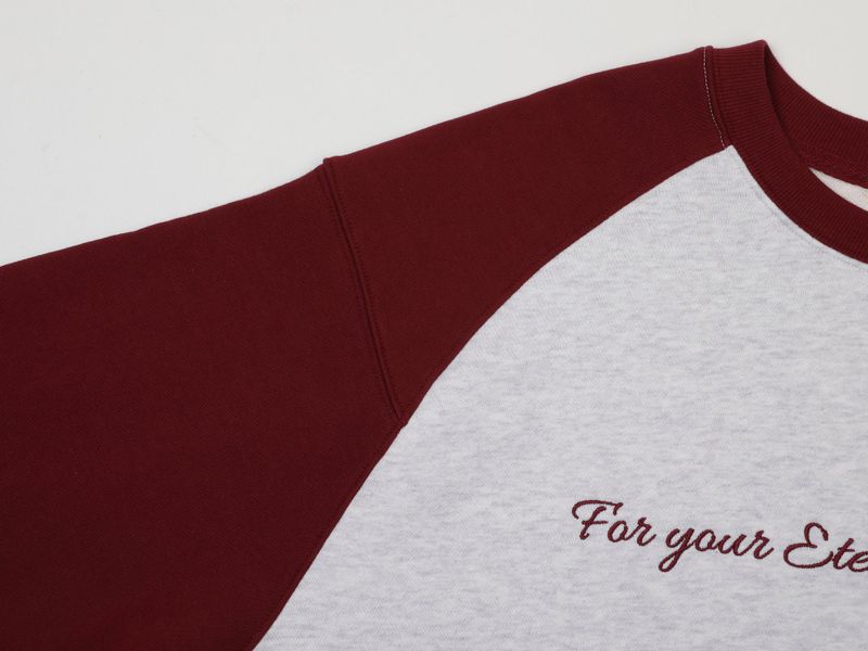 MOMENT REGLAN OVER SWEATSHIRTS (WINE RED)