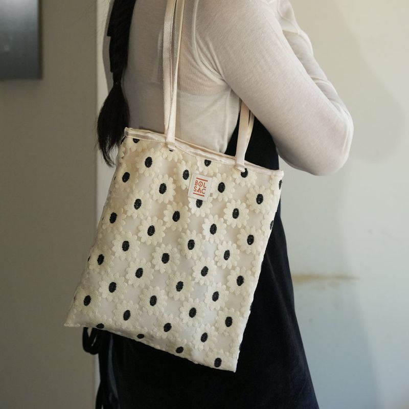 stroll bag_white flower