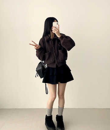 Bipol Golden Flare Cancanminiskirt