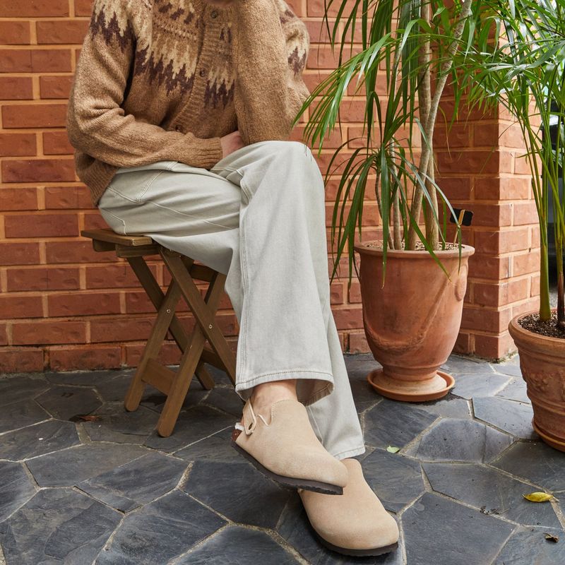 CHUBASCO CANTO FUR BACK STRAP MULE FCC2409 TAUPE