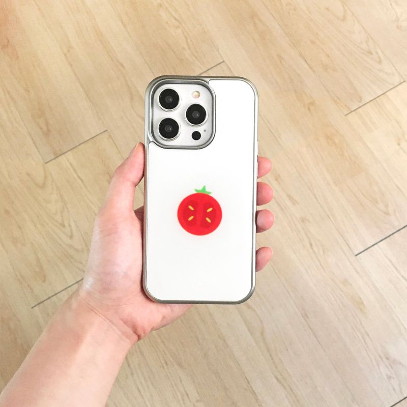 [made] half cherry tomato  (silver epoxy bumper case)