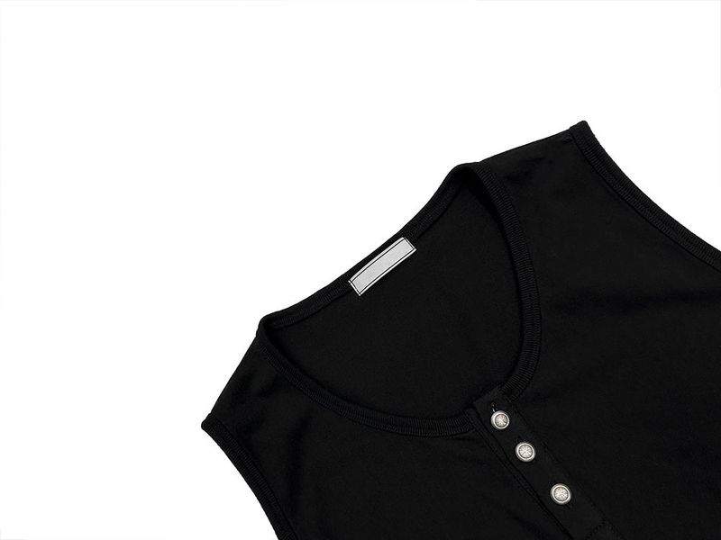 Luden Henley-Neck Sleeveless