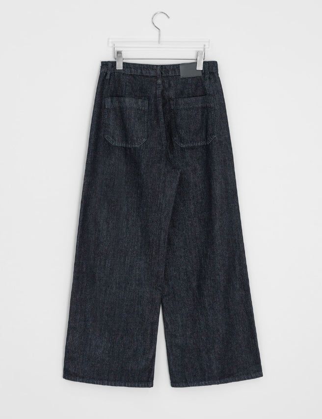 Sankyu Raw Denim Wide Pants
