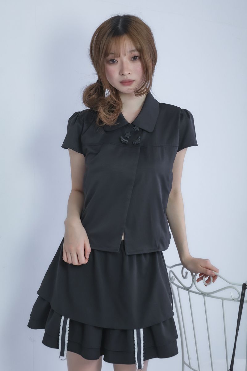 LITALMUTE（リタルミュート）の「heaven blouse(black)（Tops）」