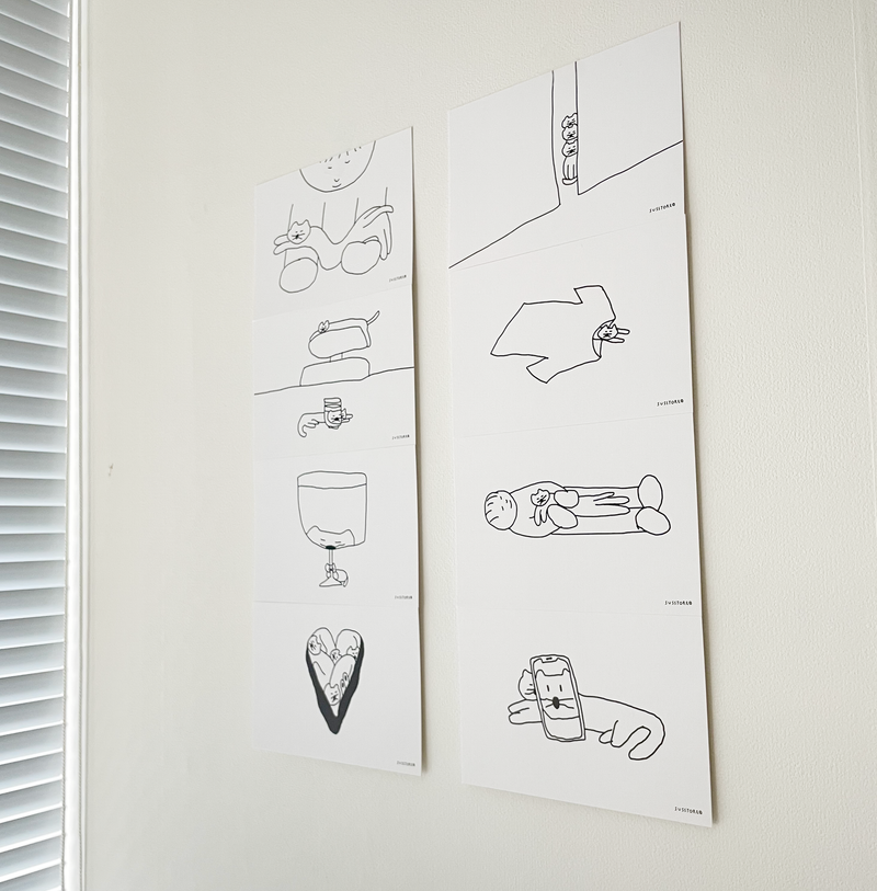 susstore(ソスストア)の「Cat postcard (9 set)(Smartphone Accessories)」