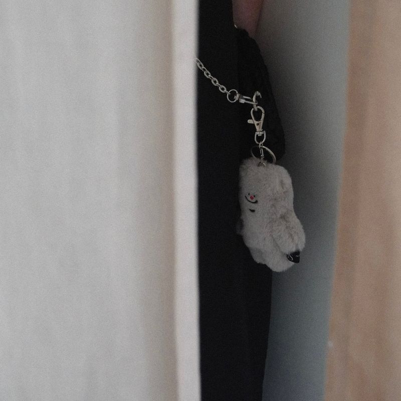 tuteogi gray doll keyring