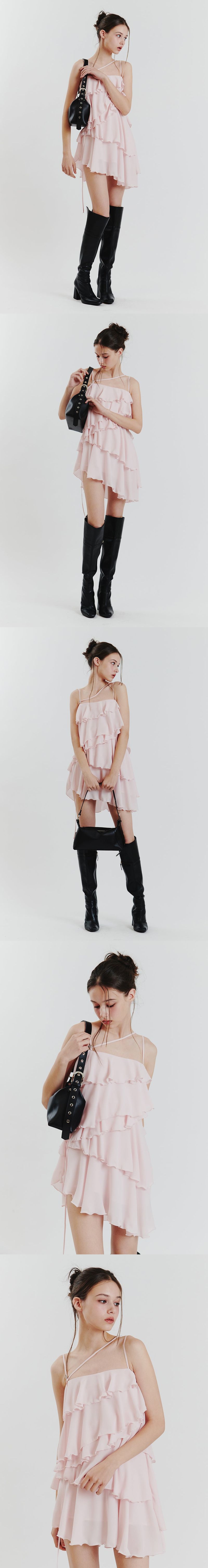 ELLA FRILL DRESS pink
