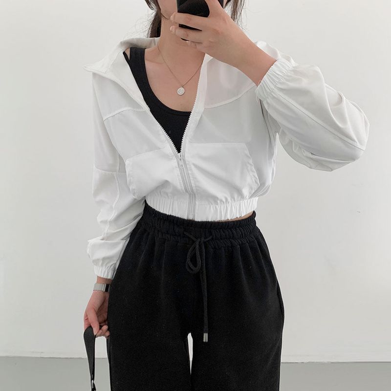 high neck windbreaker
