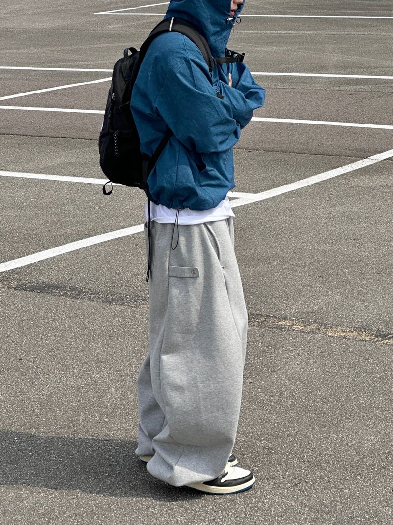 Pinch Side Snap Sweat Pants 6C