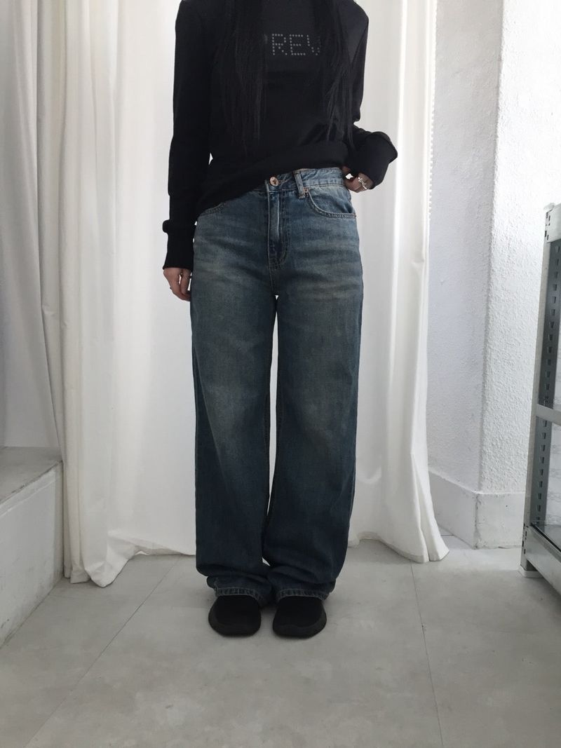 wooon（ウオン）の「デイリーブルーリラックスドパンツ（パンツ）」