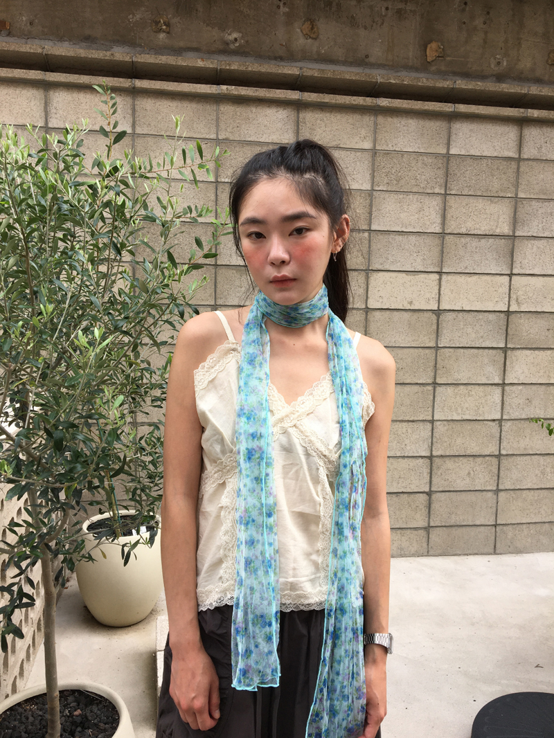 Airy Blossom Scarf (2color)