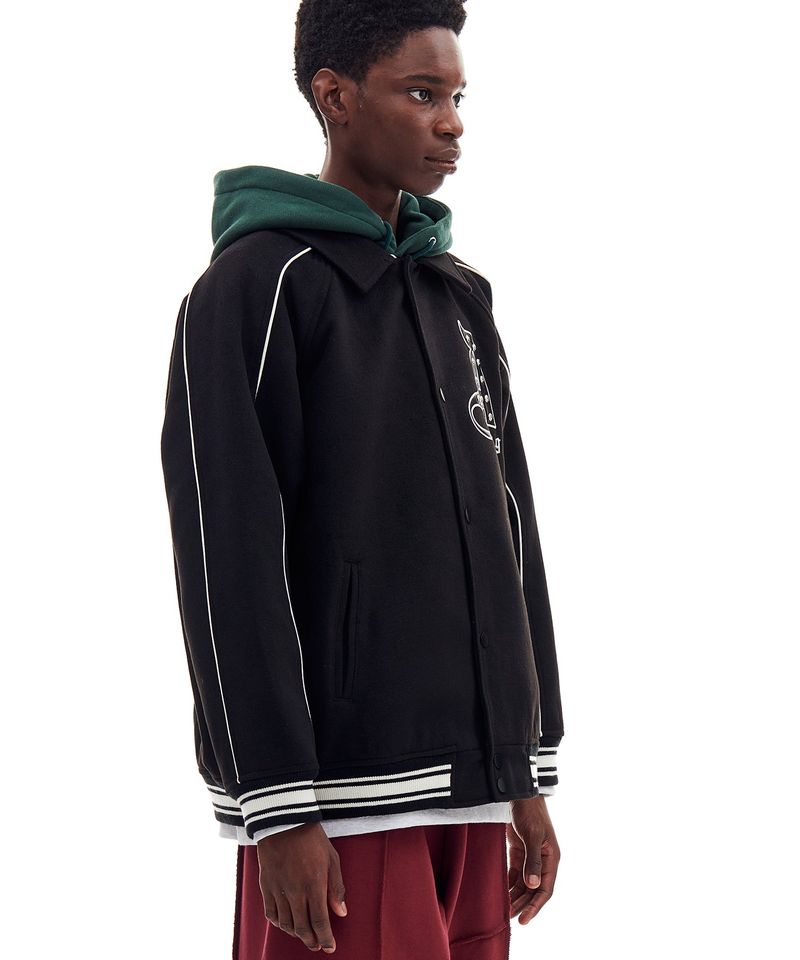 AB STUD WOOL JACKET (BLACK)