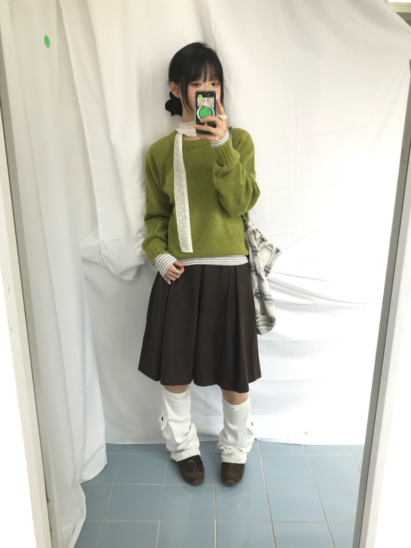 veloni basic bell pleats skirt