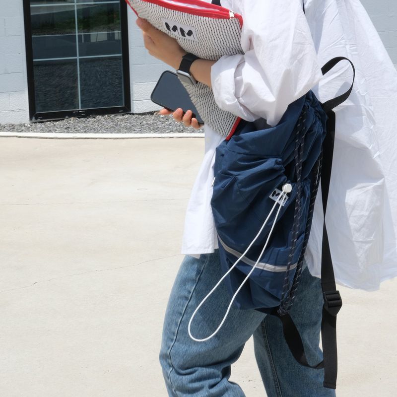 3Pockets Backpack (Navy Blue)