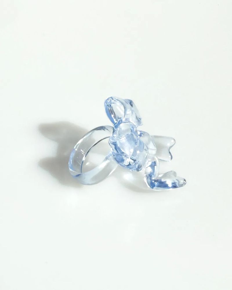 Jelly Ribbon Ring - Pink