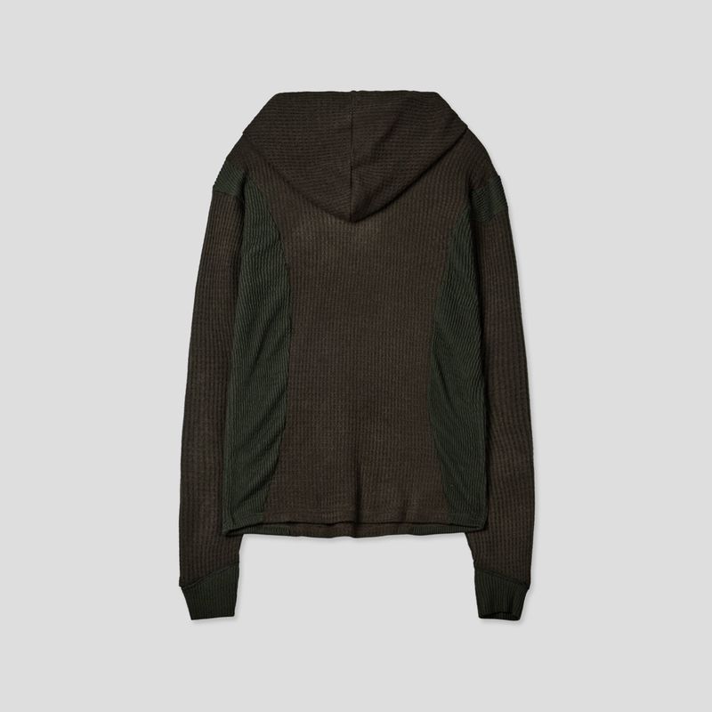 Big Star Warmer Henley Neck Hooded Knit 4C
