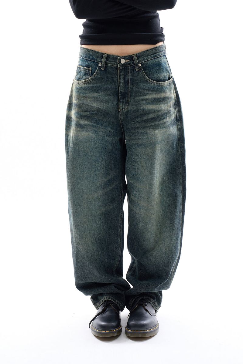 Raucohouse（ラウコハウス）の「Faded relaxed embo denim pants （Pants）」